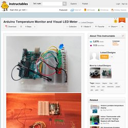 Arduino Temperature Monitor and Visual LED Meter