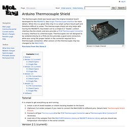 Arduino Thermocouple Shield - McLEng