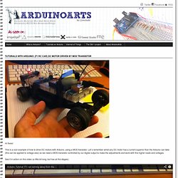 Arduino Arts » Archive » Tutorials with Arduino: (F1 RC Car) DC motor driven by MOS Transistor