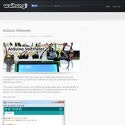 Arduino Voltmeter