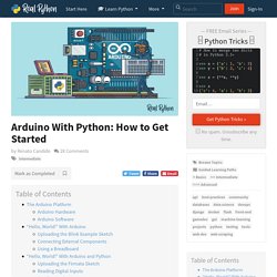 Arduino With Python: How to Get Started