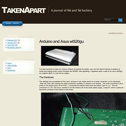 Arduino and Asus wl520gu « TakenApart