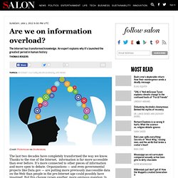 Are we on information overload?