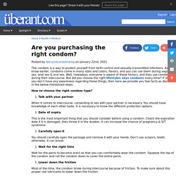 Are you purchasing the right condom?