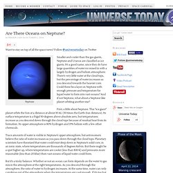 Are There Oceans on Neptune?