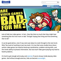 Are Video Games Bad for Me?
