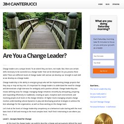 Are You a Change Leader?
