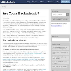 Are You a Hackademic?