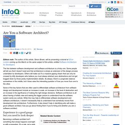 Are You a Software Architect?