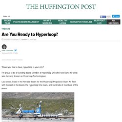 Are You Ready to Hyperloop?