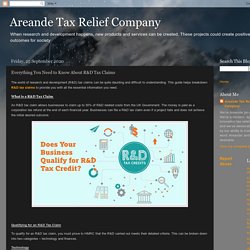 Areande Tax Relief Company: Everything You Need to Know About R&D Tax Claims