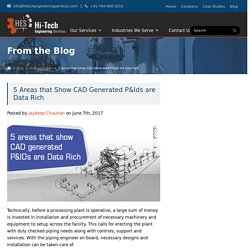 5 Areas that Show CAD Generated P&Ids are Data Rich