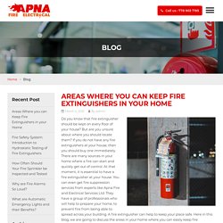 Areas Where you can Keep Fire Extinguishers in your Home