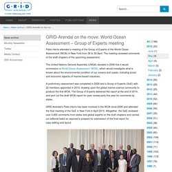 GRID-Arendal on the move: World Ocean Assessment – Group of Experts meeting
