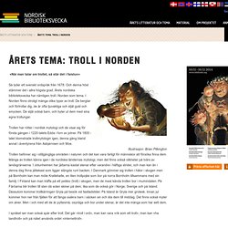 Årets tema: Troll i Norden