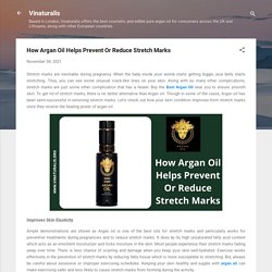 How Argan Oil Helps Prevent Or Reduce Stretch Marks