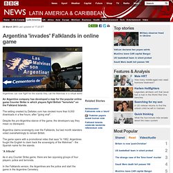 Argentina 'invades' Falklands in online game - FrontMotion Firefox