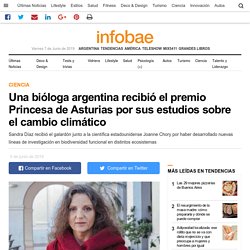 Una bióloga argentina recibió el premio Princesa de Asturias por sus estudios sobre el cambio climático