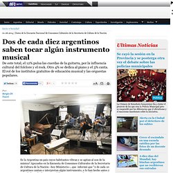 Dos de cada diez argentinos saben tocar algún instrumento musical