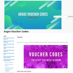 Argos Voucher Codes