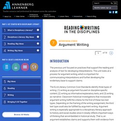 Argument Writing