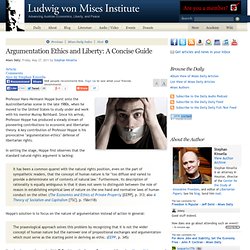 Argumentation Ethics and Liberty: A Concise Guide - Stephan Kinsella