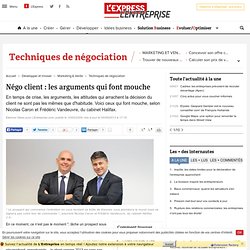 Négo client : les arguments qui font mouche