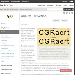 Arial vs. Helvetica