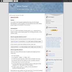 jQuery.ScrollTo