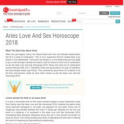 Your 2018 Aries Love Horoscope