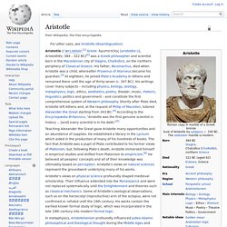 Aristotle - Philosopher