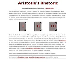 Aristotle's Rhetoric