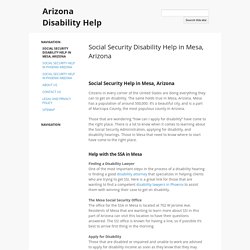 Arizona Disability Help