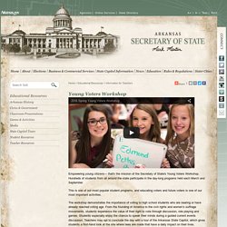 Arkansas Secretary of State: Young Voters Program