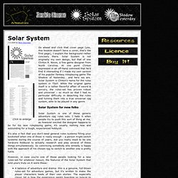 Arkenstone Publishing » Solar System