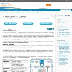 ARM Cortex-M4 Overview