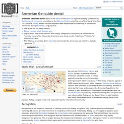 Armenian Genocide denial
