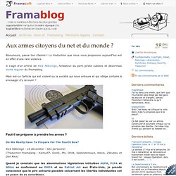 Aux armes citoyens du net et du monde ? - Framablog - Pale Moon