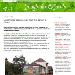  : Les armoires botaniques de Jean Paul Ganem à Epinay