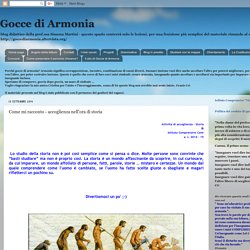 Gocce di Armonia: Come mi racconto - accoglienza nell'ora di storia