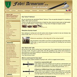 Fabri Armorum - Jiri Krondak - Swords and equipment for historical fencing