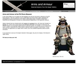 Arms and Armour at the Pitt Rivers Museum