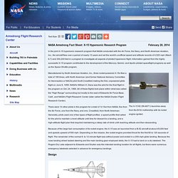 NASA Armstrong Fact Sheet: X-15 Hypersonic Research Program