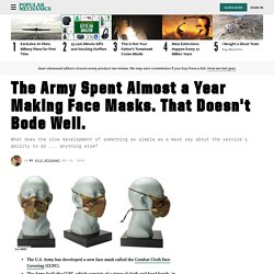 Army Face Masks: Why It Took So Long for the Army to Make Masks
