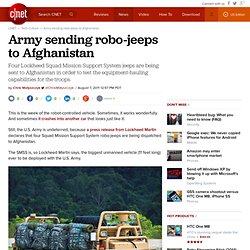 Army sending robo-jeeps to Afghanistan