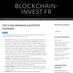 Top 10 des arnaques aux crypto-monnaies – blockchain-invest.fr