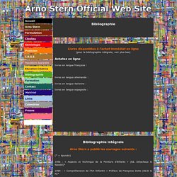 Arno Stern Official Web Site - Arno Stern a publié...