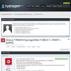 Arnova 7 RK2818 CyanogenMod 7 GB2.3.7 + ROOT + GAPPS