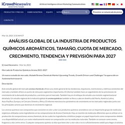 Análisis global de la industria de productos químicos aromáticos, tamaño, cuota de mercado, crecimiento, tendencia y previsión para 2027