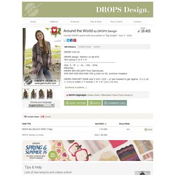 Around the World - Crochet DROPS jacket with lace pattern in ”Big Delight”. Size: S - XXXL - Free pattern by DROPS Design